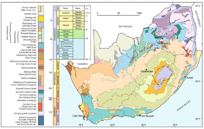 where is geomorphology in south africa