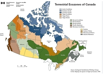 how many landforms are in canada