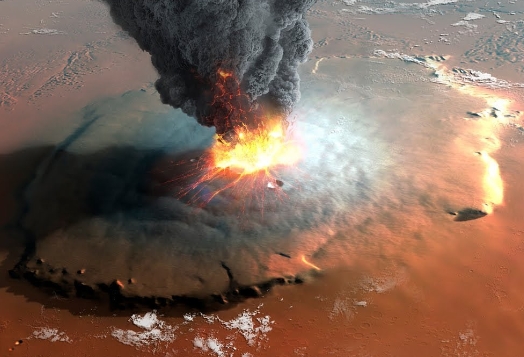 does mars have a volcano