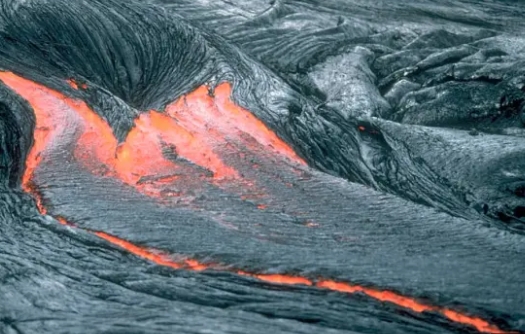 why is lava black