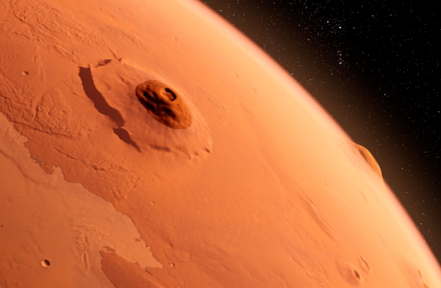 is there volcanoes on mars