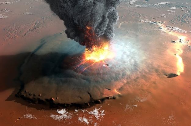 does mars have volcanoes