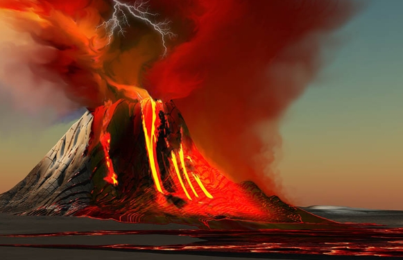 the definition of volcano