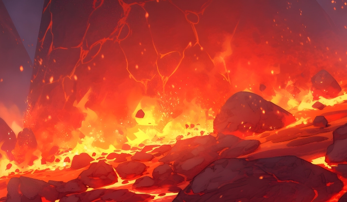 volcano background