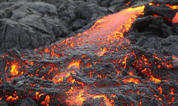 parts of the volcano